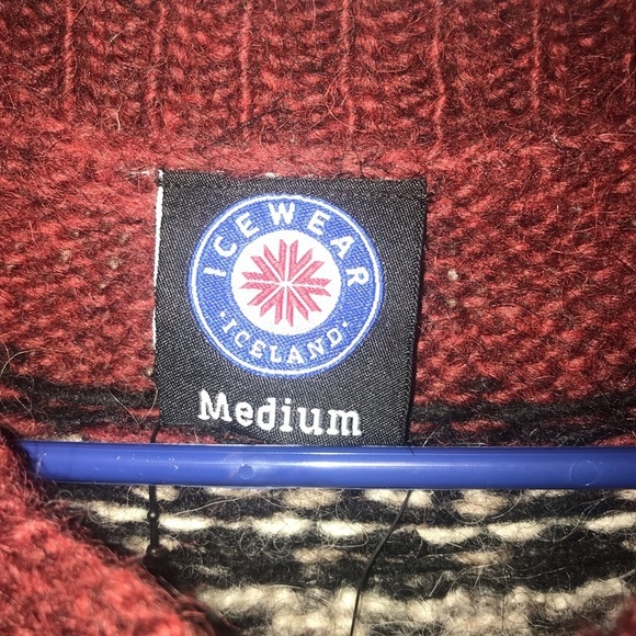 𝅺FRÓÐNÝ LONG CARDIGAN SWEATER FROM WOOL - Picture 5 of 8